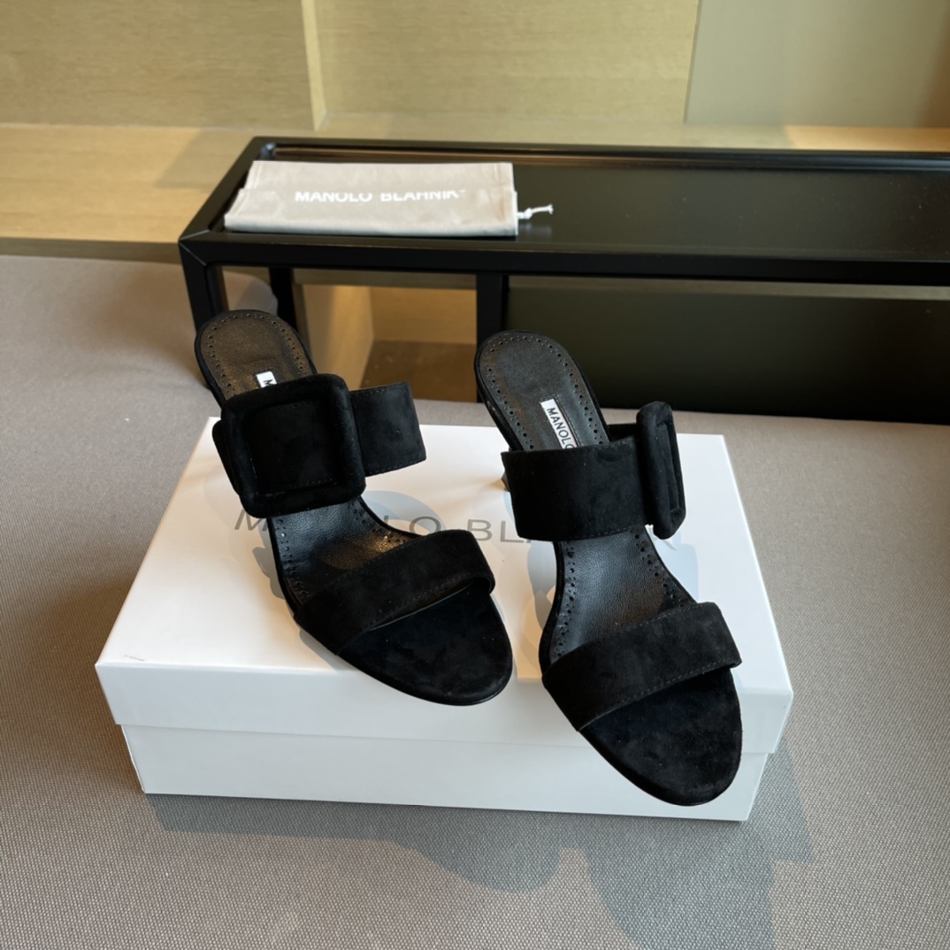 [MANOLO BLAHNIK] 벨티드 뮬