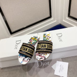 [DIOR] DWAY 자수 코튼 뮬