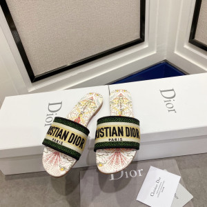 [DIOR] DWAY 자수 코튼 뮬