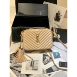 [YSL] 퀼티드 가죽 루 카메라 백