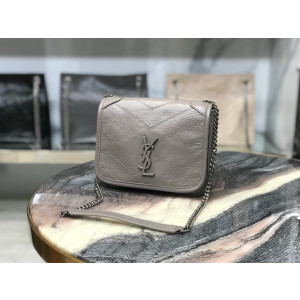 [YSL] 크링클드 퀼티드 가죽 미니 니키 체인백