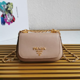 [PRADA] 사피아노 가죽 체인 숄더백