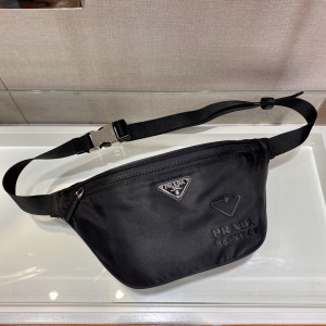 [PRADA] 리나일론 앤 사피아노 가죽 숄더백