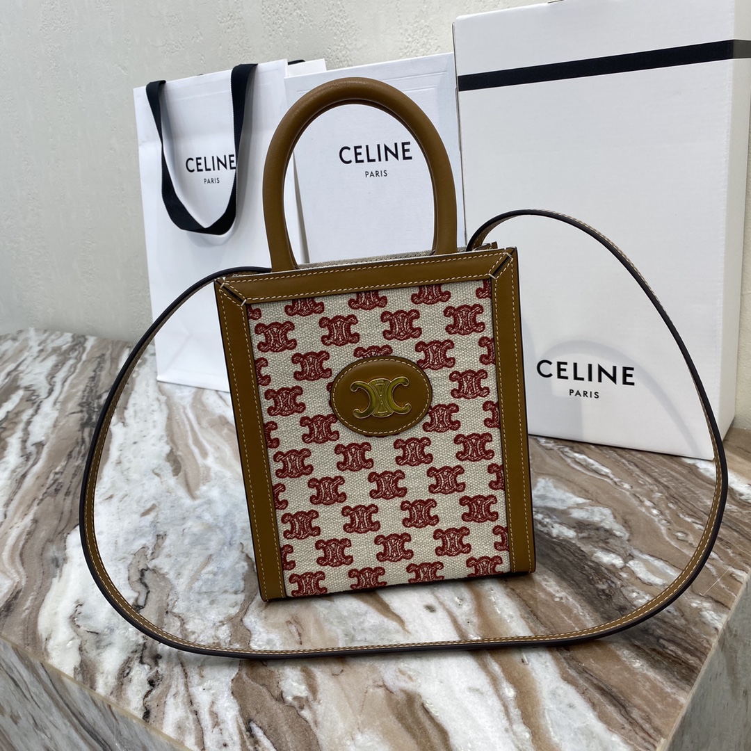 [CELINE] 미니 버티컬 카바스 캔버스 백