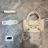 [BALENCIAGA] 메탈릭 미니 시티백