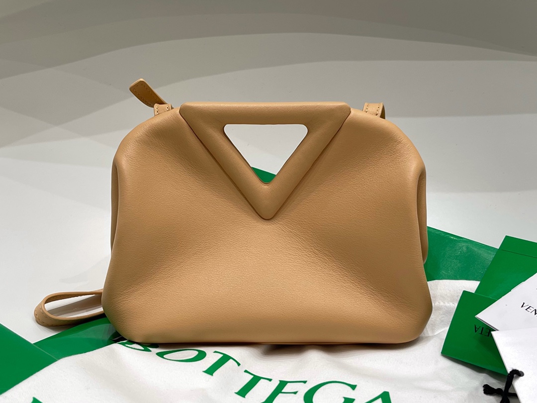 [BOTTEGA] 스몰 포인트 탑 핸들 백