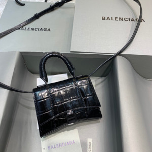 [BALENCIAGA] 아워글래스 미니 탑핸들 백