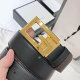 [GUCCI] 스퀘어 G 버클 리버서블 벨트