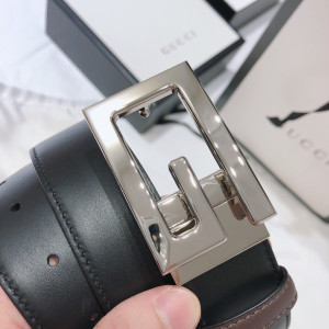 [GUCCI] 스퀘어 G 버클 리버서블 벨트