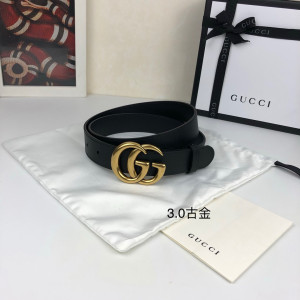 [GUCCI] 더블 G 버클 가죽 벨트