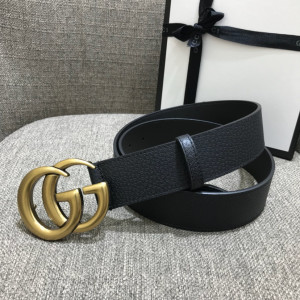[GUCCI] 더블 G 버클 가죽 벨트