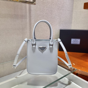 [PRADA/SA급] 소형 브러쉬드 가죽 토트
