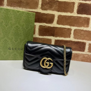[GUCCI] 구찌 마몽 마몬트 마틀라세 숄더백 수퍼미니