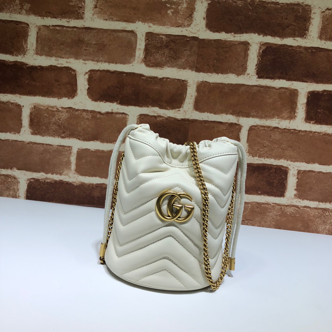 [GUCCI] 구찌 마몽 마몬트 마틀라세 미니 버킷백