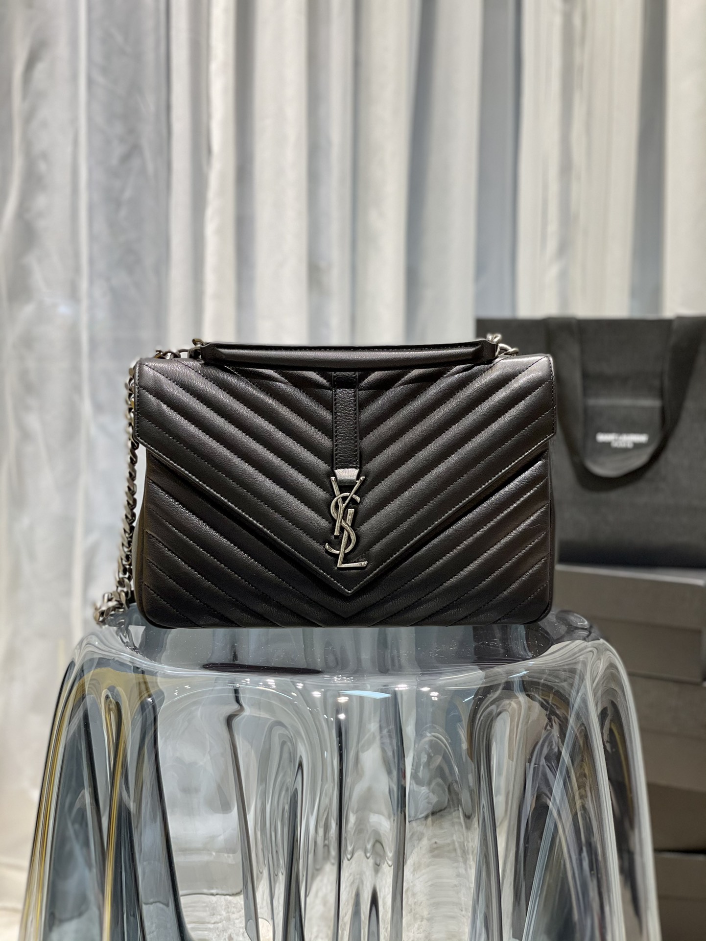 [YSL/SA급] 모노그램 컬리지백 라지