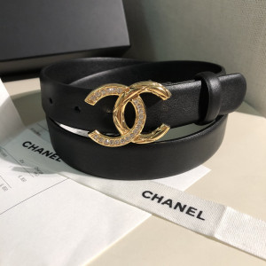 [CHANEL] 샤넬 CC 로고 벨트 -금장