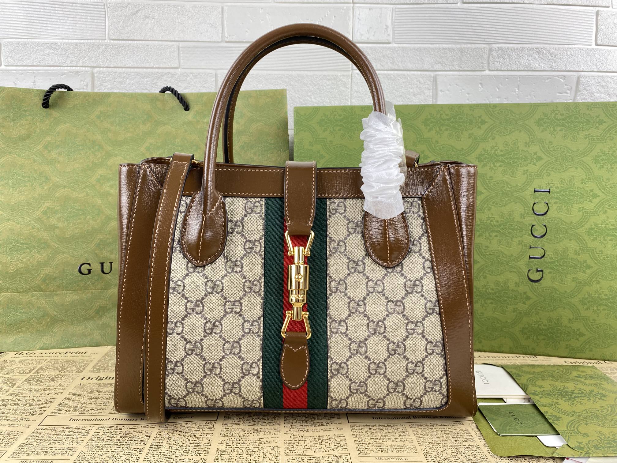 [GUCCI] 재키 1961 미디엄 토트백