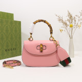 [GUCCI] 뱀부 스몰 탑 핸들백