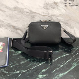 [PRADA/블랙프레임] 프라다 브리크 사피아노 크로스백
