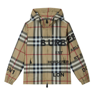 [BURBERRY] 버버리 호스페리 프린트 체크 나일론 후드 자켓 -잔디집