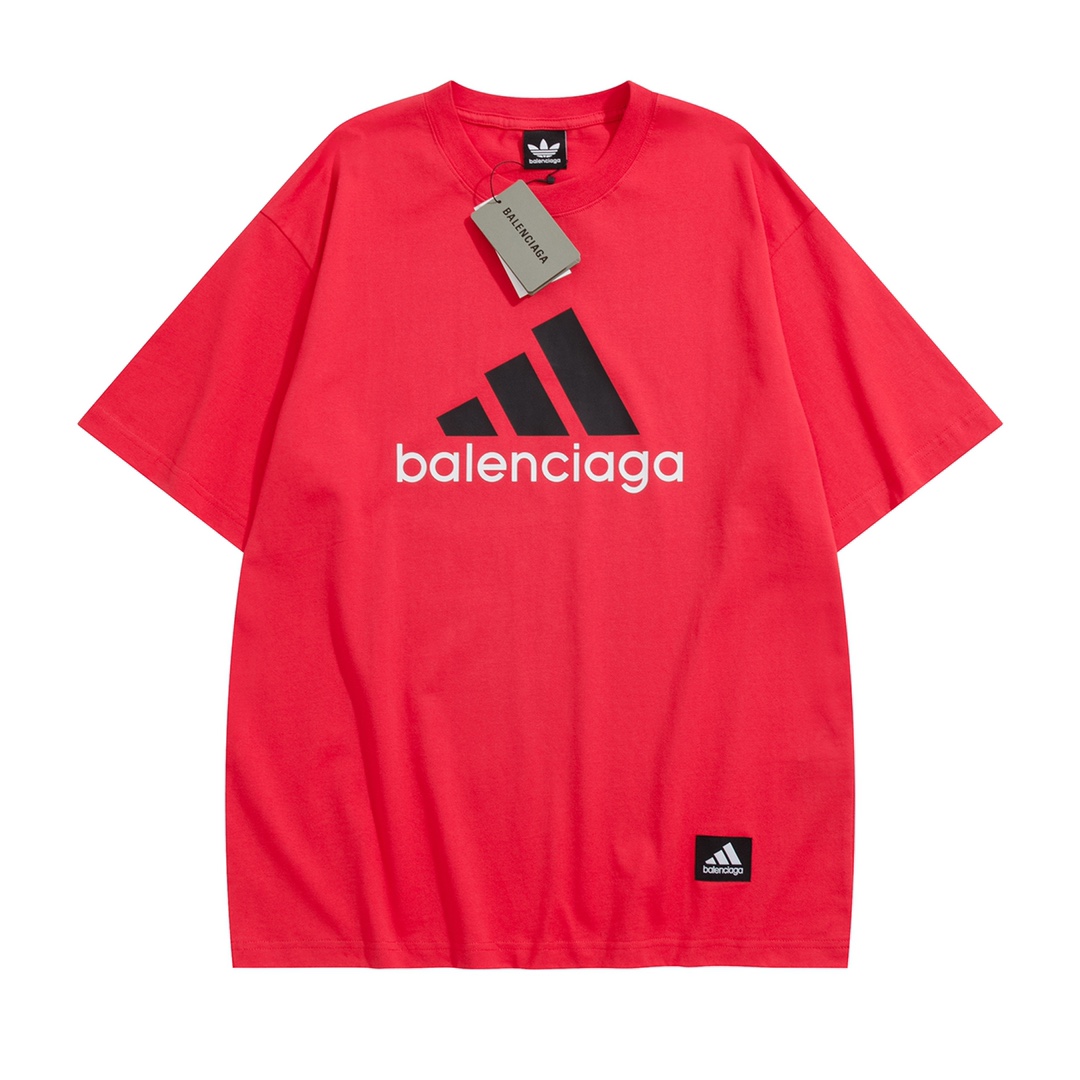 [BALENCIAGA] 발렌시아가 아디다스 로고 반팔 티셔츠  -잔디집