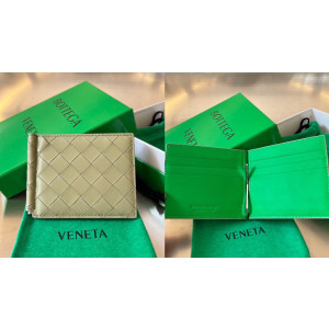 [BOTTEGA VENETA/JING] 인트레치아토 투톤 머니클립 지갑