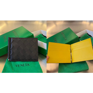 [BOTTEGA VENETA/JING] 인트레치아토 투톤 머니클립 지갑