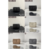 [YSL/블랙프레임] 크링클드 퀼티드 가죽 베이비 니키 체인백