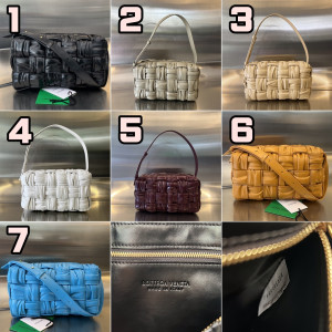[BOTTEGA VENETA/JING] 플리세 브릭 카세트 숄더백