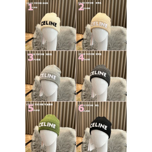 [CELINE/SA팀스카프] 셀린느 울 비니 모자