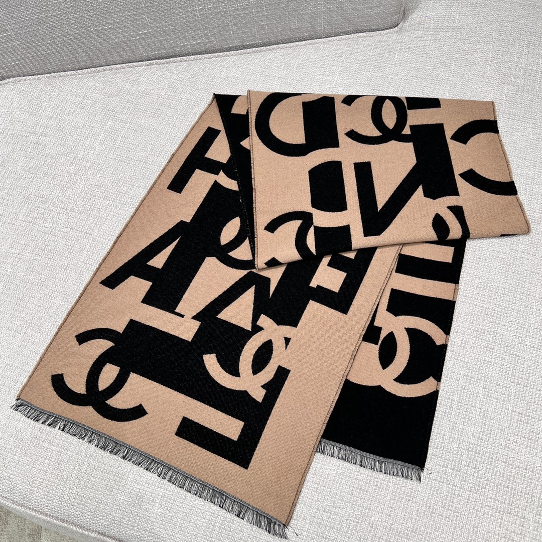 [CHANEL/SA팀스카프] 샤넬 울/실크 머플러·스카프·목도리