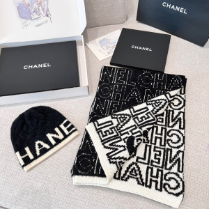 [CHANEL/SA팀스카프] 샤넬 캐시미어 혼방 머플러+비니(낱개 구매가능)