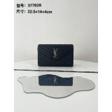 [YSL/블랙프레임] 카산드라 마틀라세 WOC 체인 숄더백