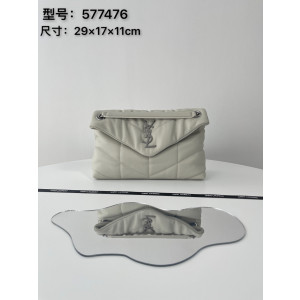 [YSL/블랙프레임] 루루 푸퍼 스몰 숄더백