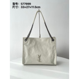 [YSL/블랙프레임] 니키 쇼핑백 미듐