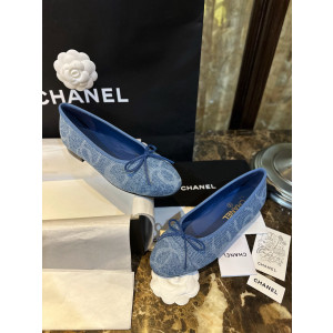 [CHANEL/GD(해피)] 샤넬 데님 발레리나 플랫 슈즈 -반사이즈 가능