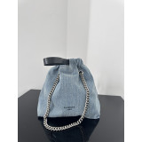 [BALENCIAGA/SA] 데님 CRUSH 크러쉬 스몰 토트백
