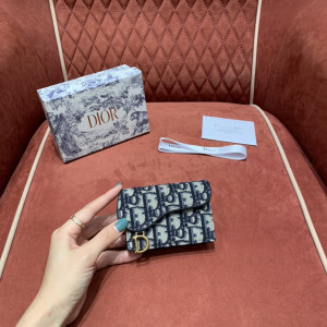 [DIOR/OC] 오블리크 새들 플랩 카드지갑