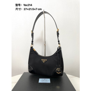[PRADA/블랙프레임] 리에디션 2002 리나일론 및 브러쉬드 가죽 숄더백